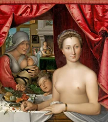 Eine Dame in ihrem Bad, ca. 1571